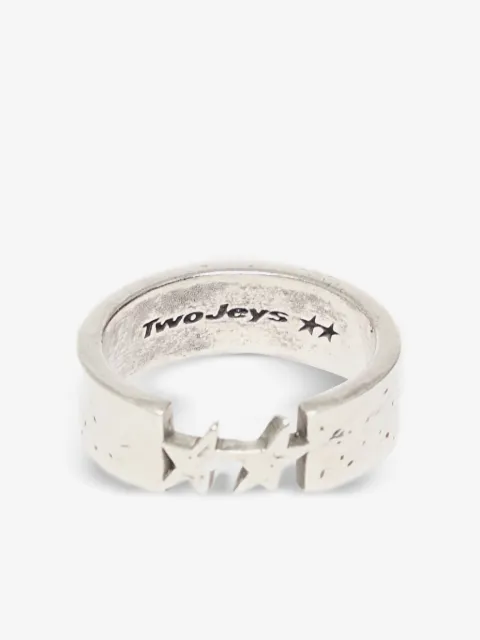 TWOJEYS anillo con abertura de estrella
