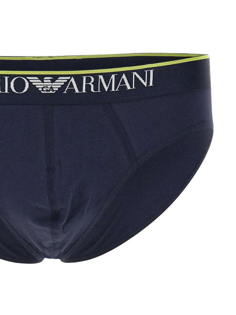 Emporio Armani Twee slips met print Blauw