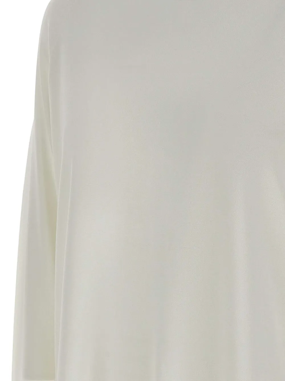 kaos Trui met ruche afwerking Wit