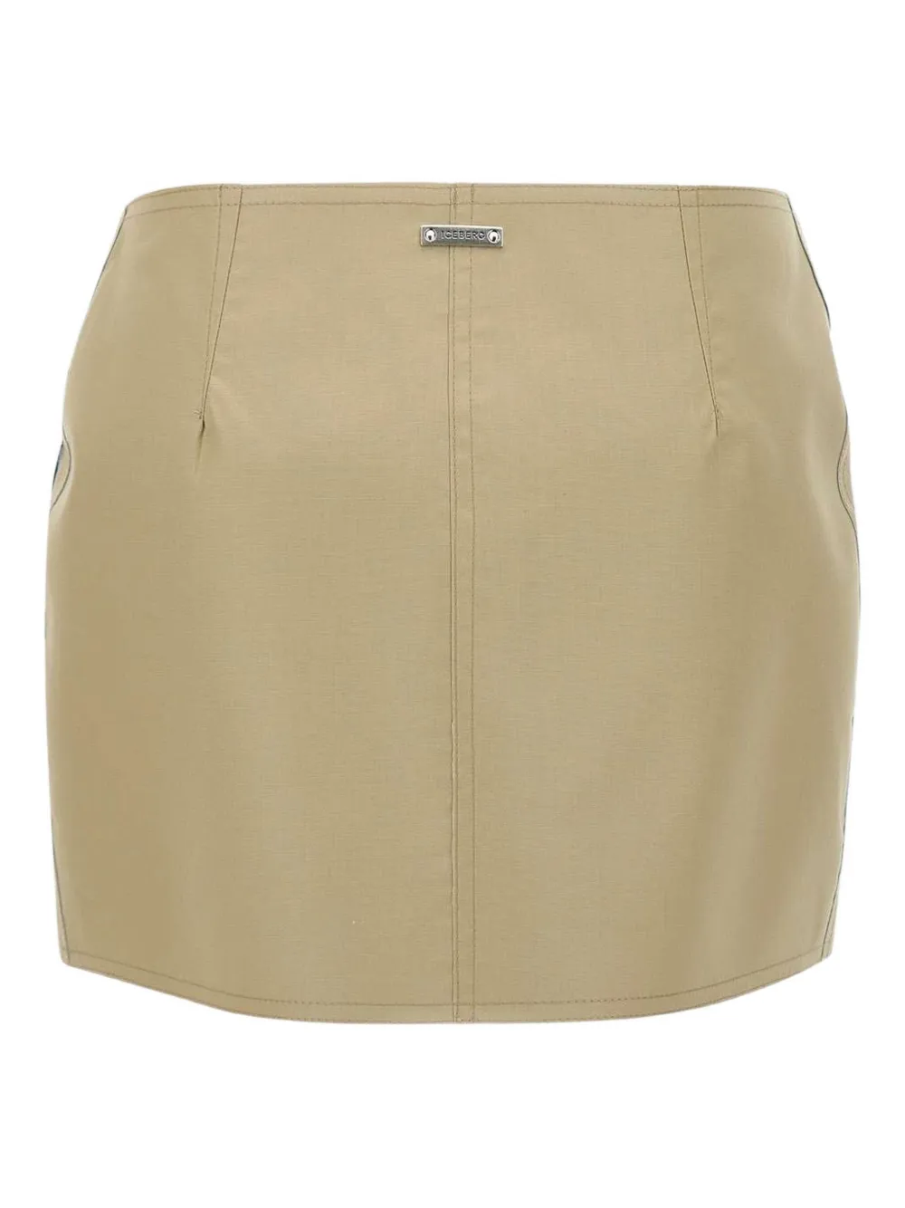 Iceberg Gabardine Skirt In Neutrals