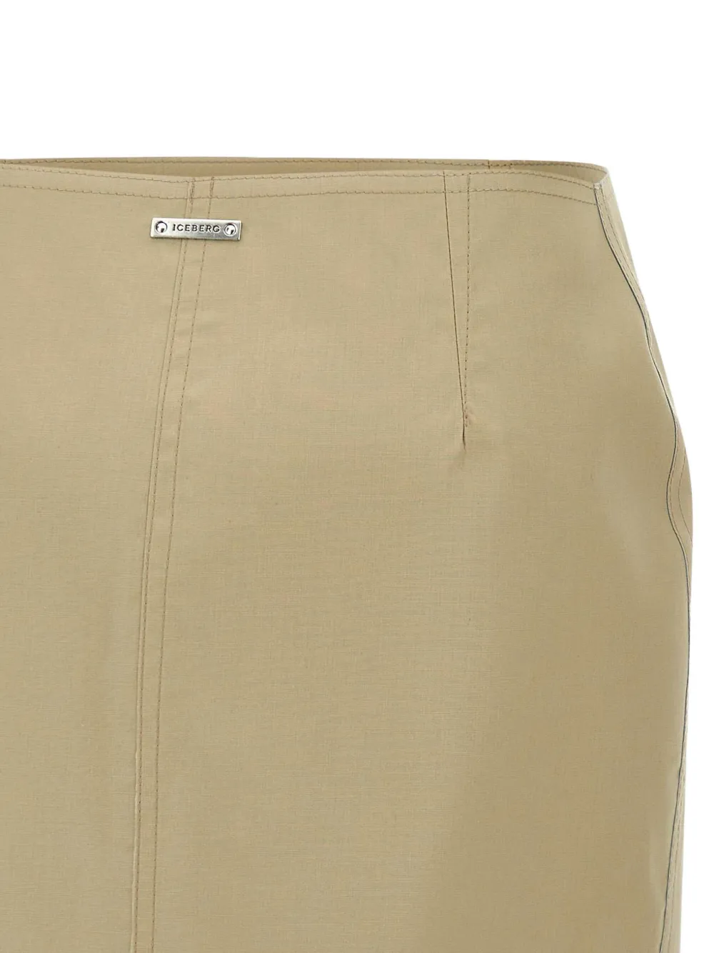 Iceberg Gabardine Skirt In Neutrals