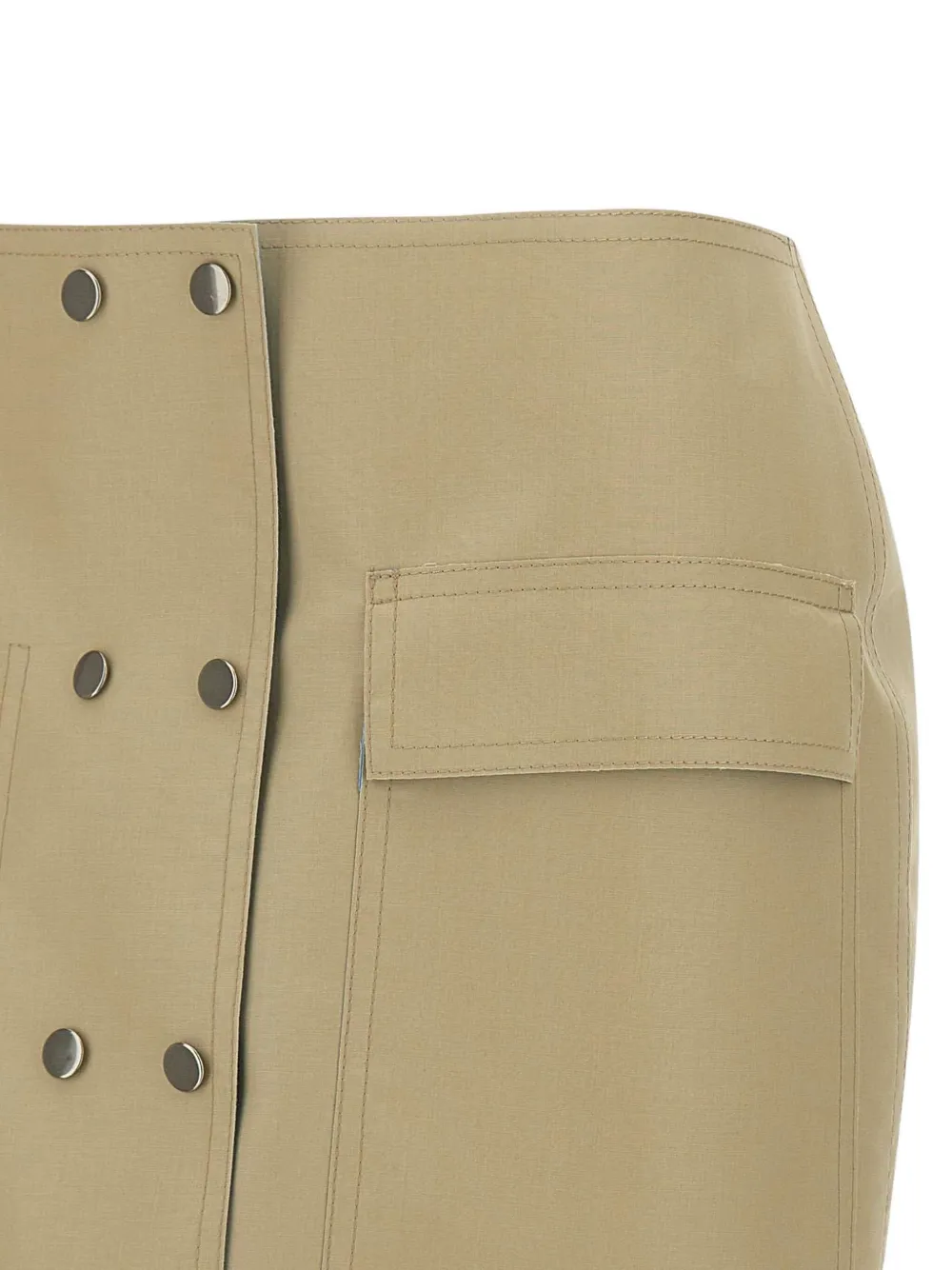 Iceberg Gabardine Skirt In Neutrals