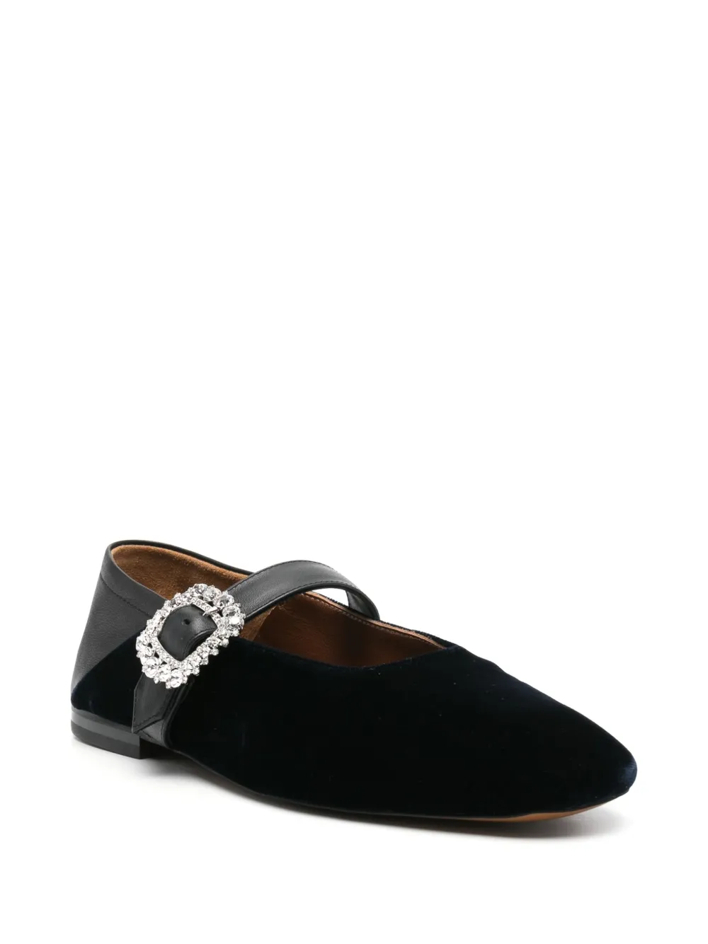 Wales Bonner Fluwelen ballerina's - Blauw