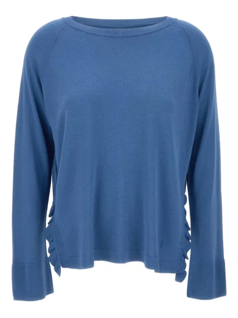 kaos suéter con detalle de volantes