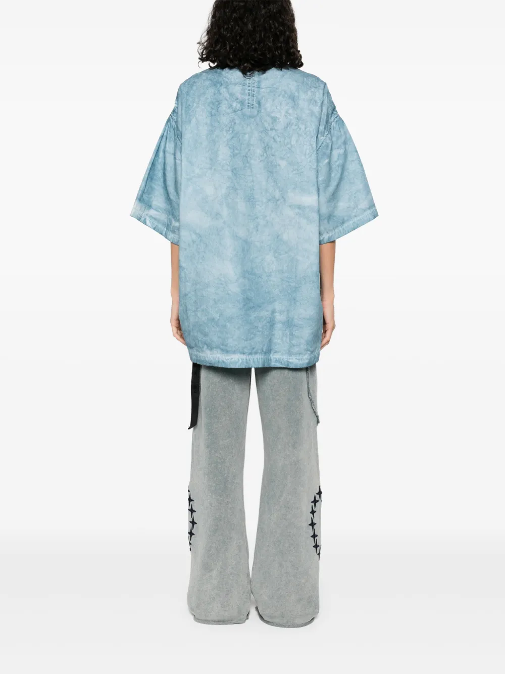 Rick Owens DRKSHDW Tommy T-shirt Blauw