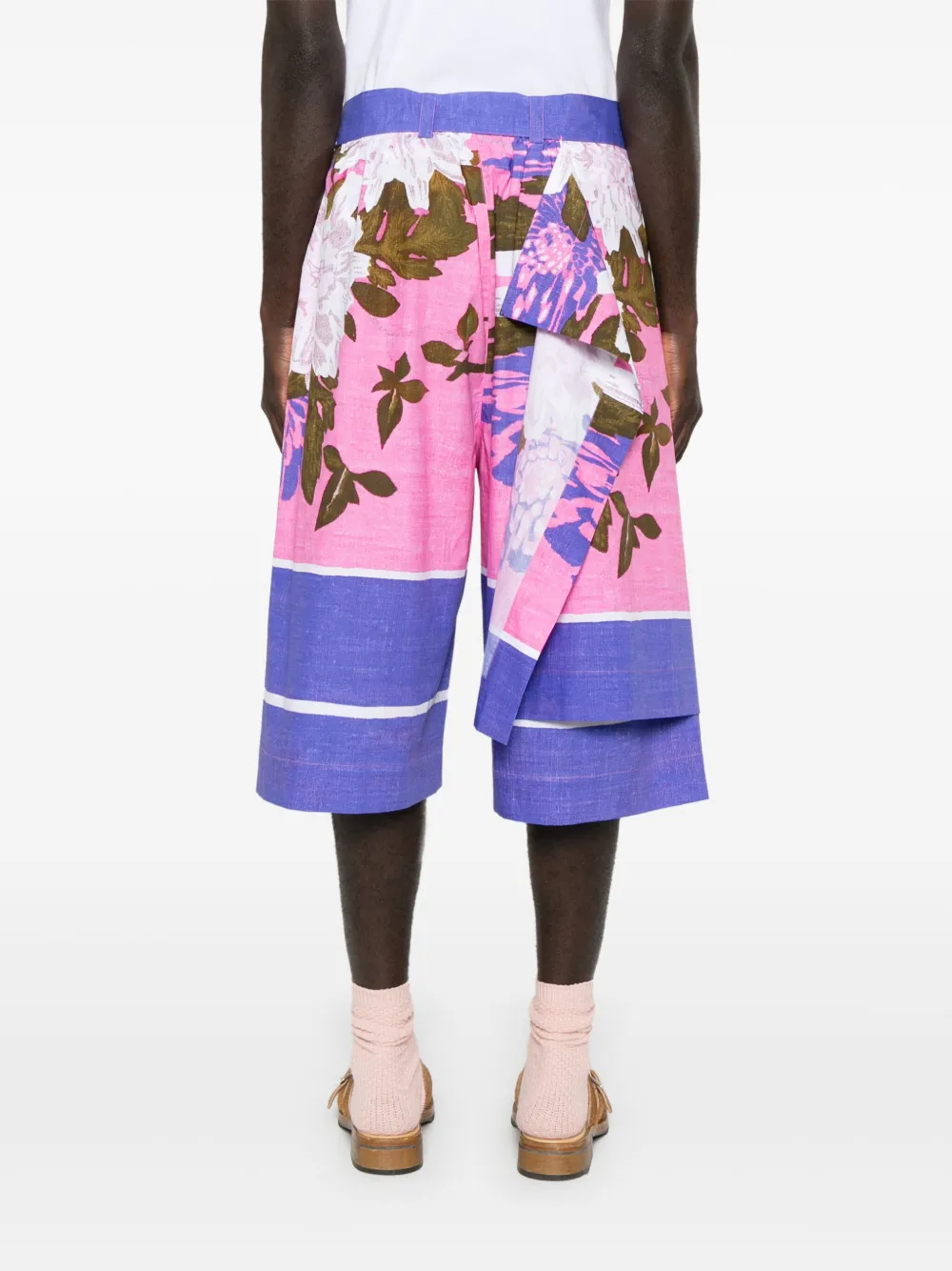 Craig Green Towel katoenen shorts Paars