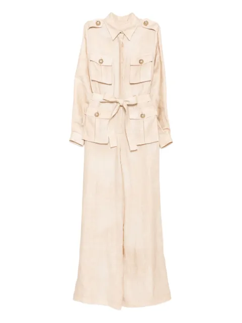 Elie Saab printed linen jumpsuit