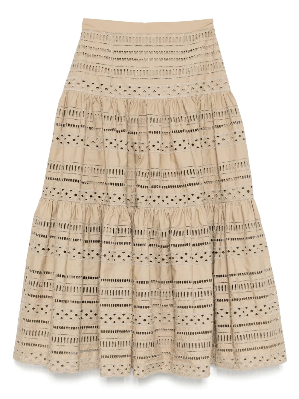 Elie Saab falda midi bordada | neutro | Image 1