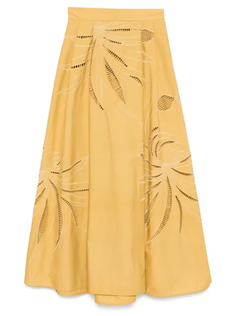 Elie Saab falda midi bordada