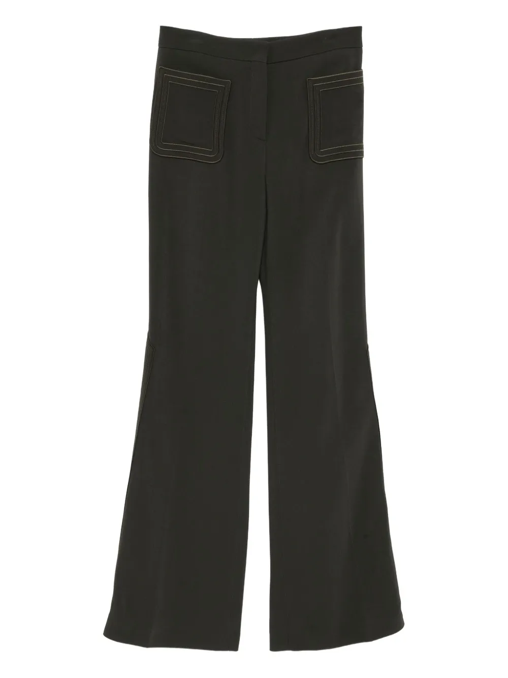 Elie Saab Broek met borduurwerk Groen