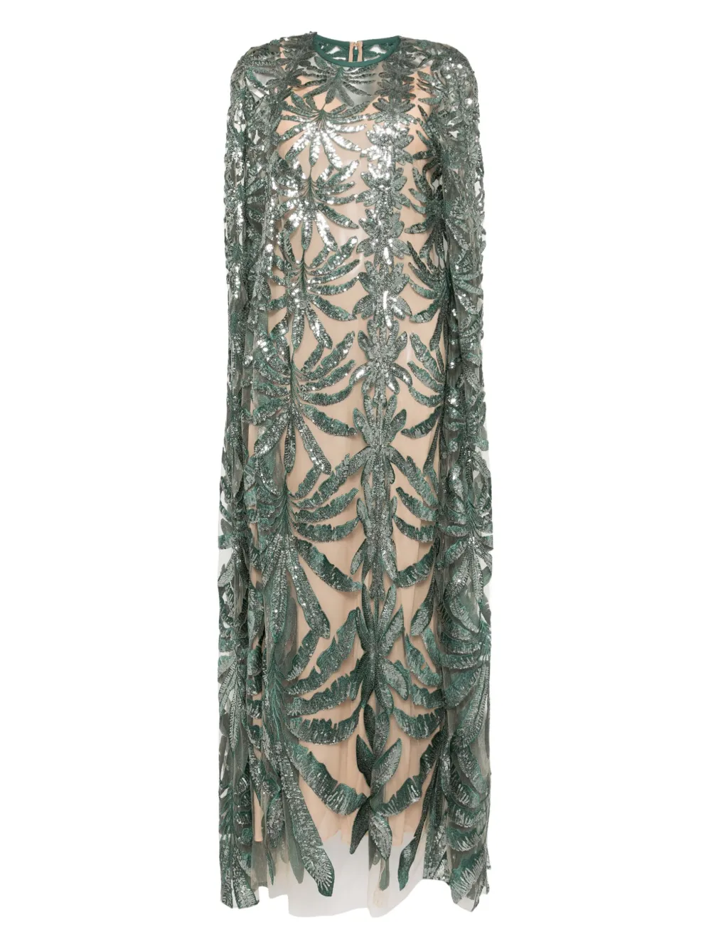 Elie Saab Tulen tuniek met borduurwerk Groen