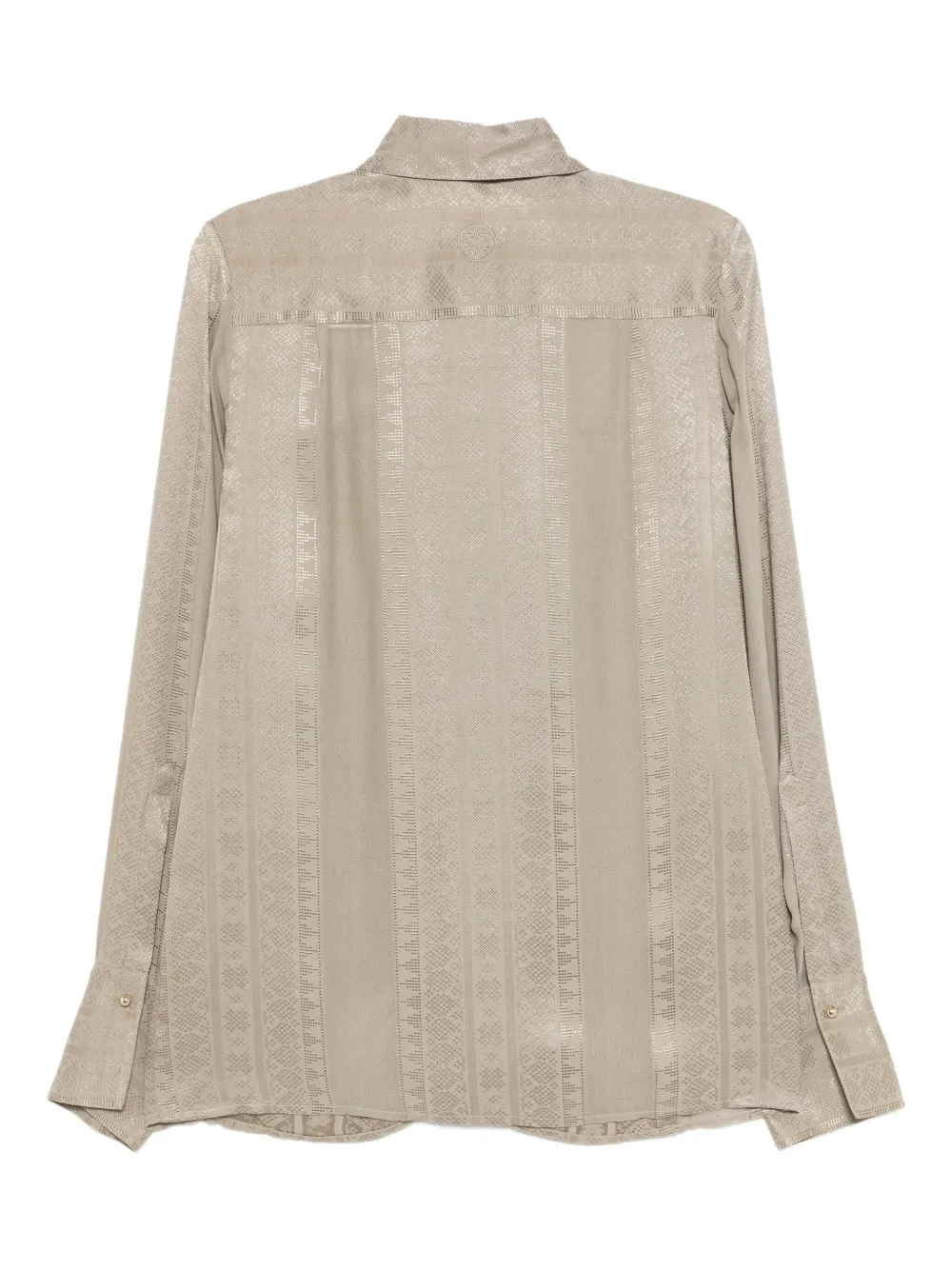 Elie Saab Overhemd met jacquard - Grijs