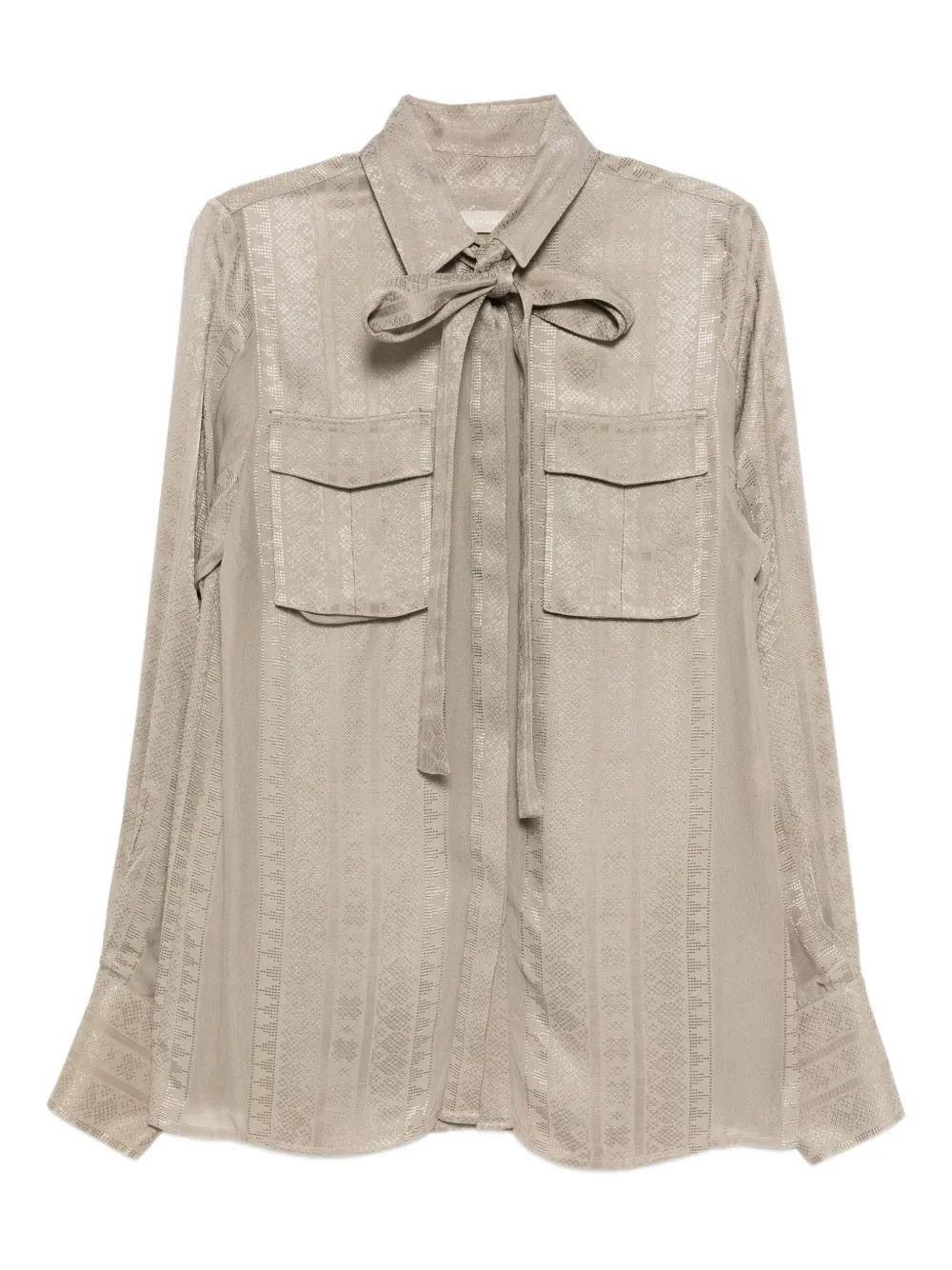 Elie Saab jacquard shirt Grijs