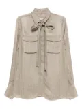 Elie Saab jacquard shirt - Grey