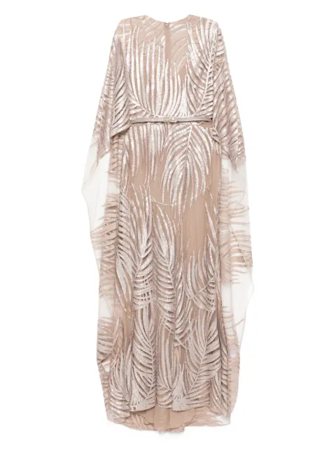 Elie Saab embroidered tulle long dress