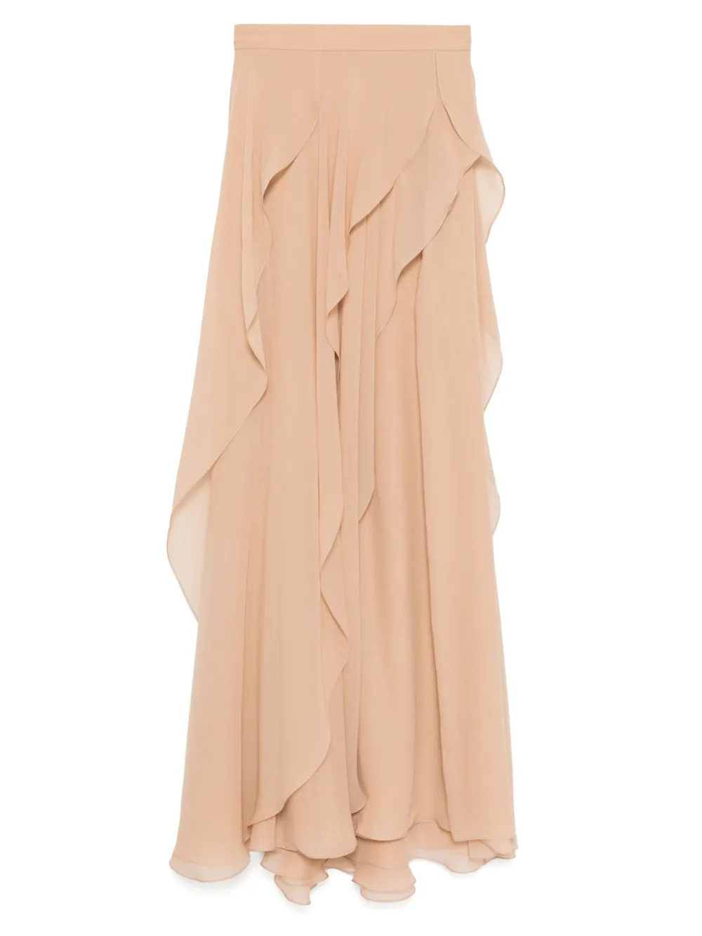 Elie Saab Asymmetrische zijden maxi-rok Roze