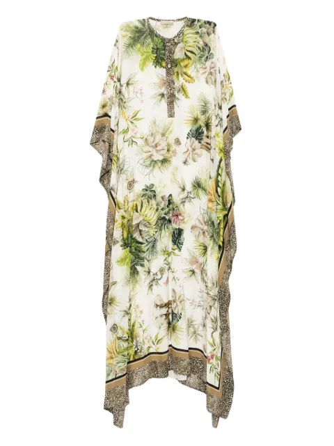 Elie Saab savannah-print chiffon kaftan