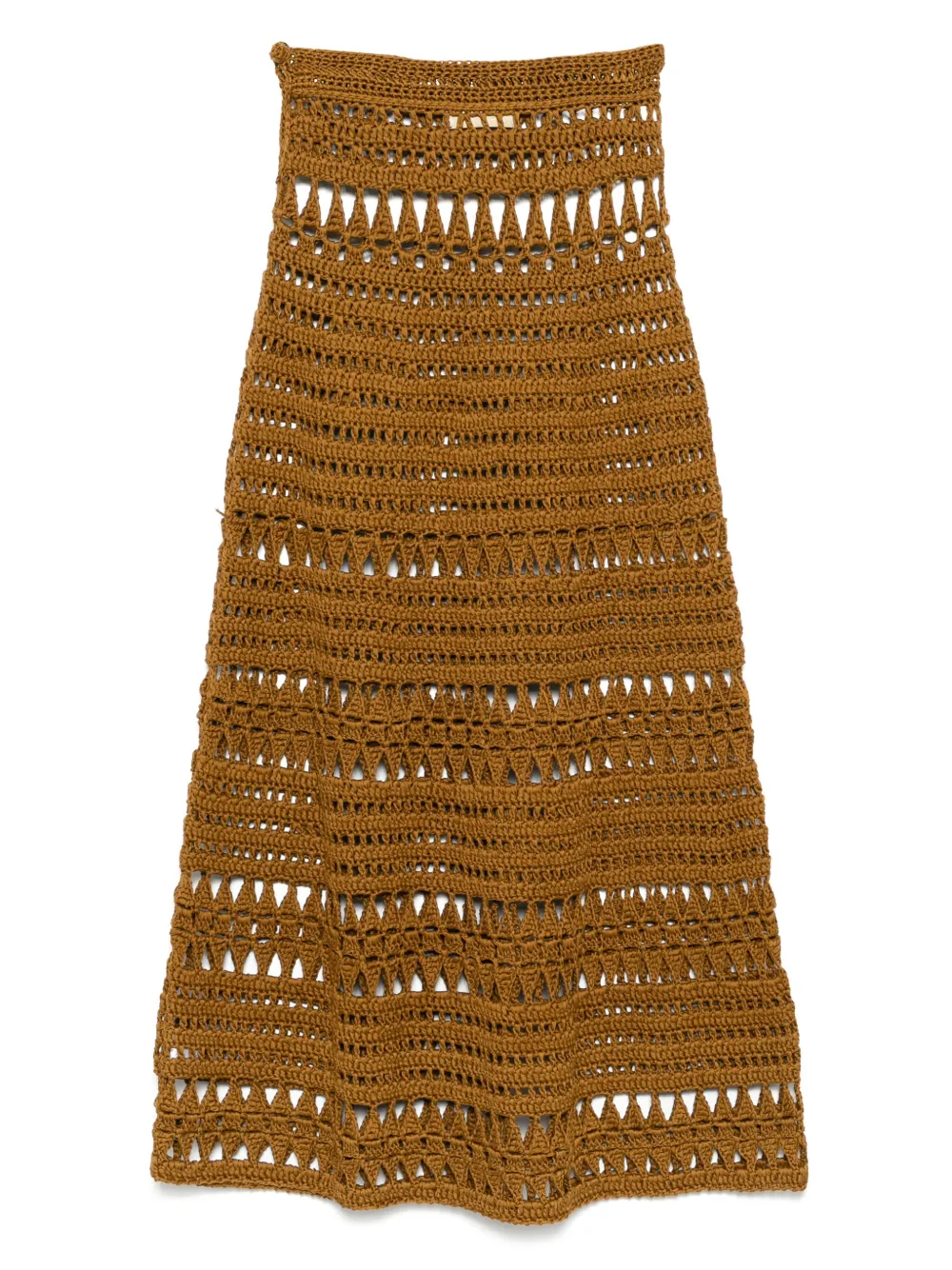 Elie Saab Gehaakte midi-rok - Bruin