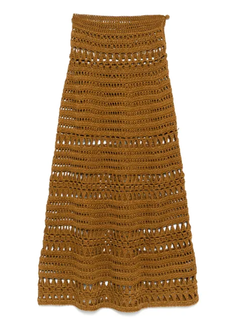 Elie Saab crochet midi skirt