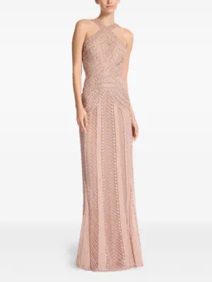 Elie Saab Strapless Beaded Embroidered Gown | Gold | FARFETCH IL