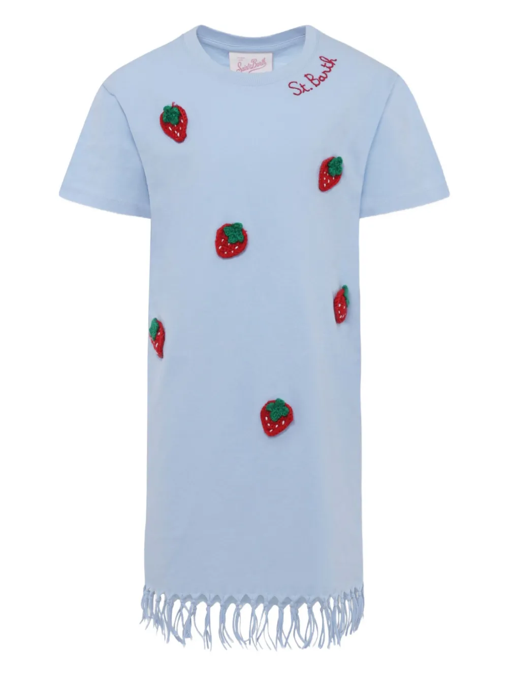 MC2 Saint Barth Kids コットン ワンピース - ブルー MC2 Saint Barth Kids コットン ワンピース - ブルー
