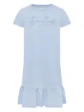MC2 Saint Barth Kids logo-embellished dress - Blue