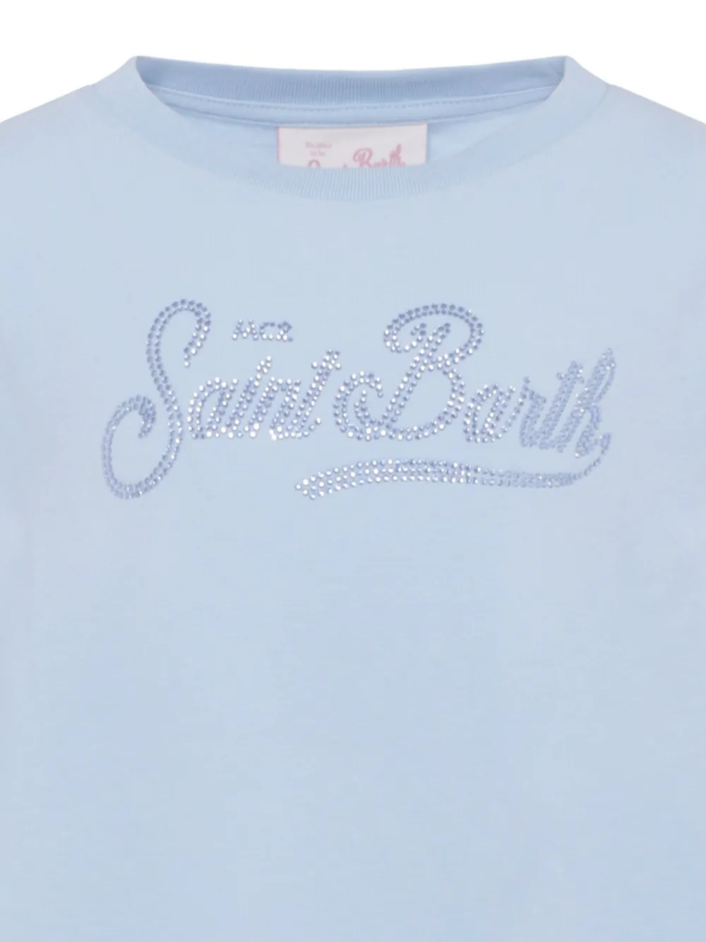 MC2 Saint Barth Kids Jurk verfraaid met logo Blauw