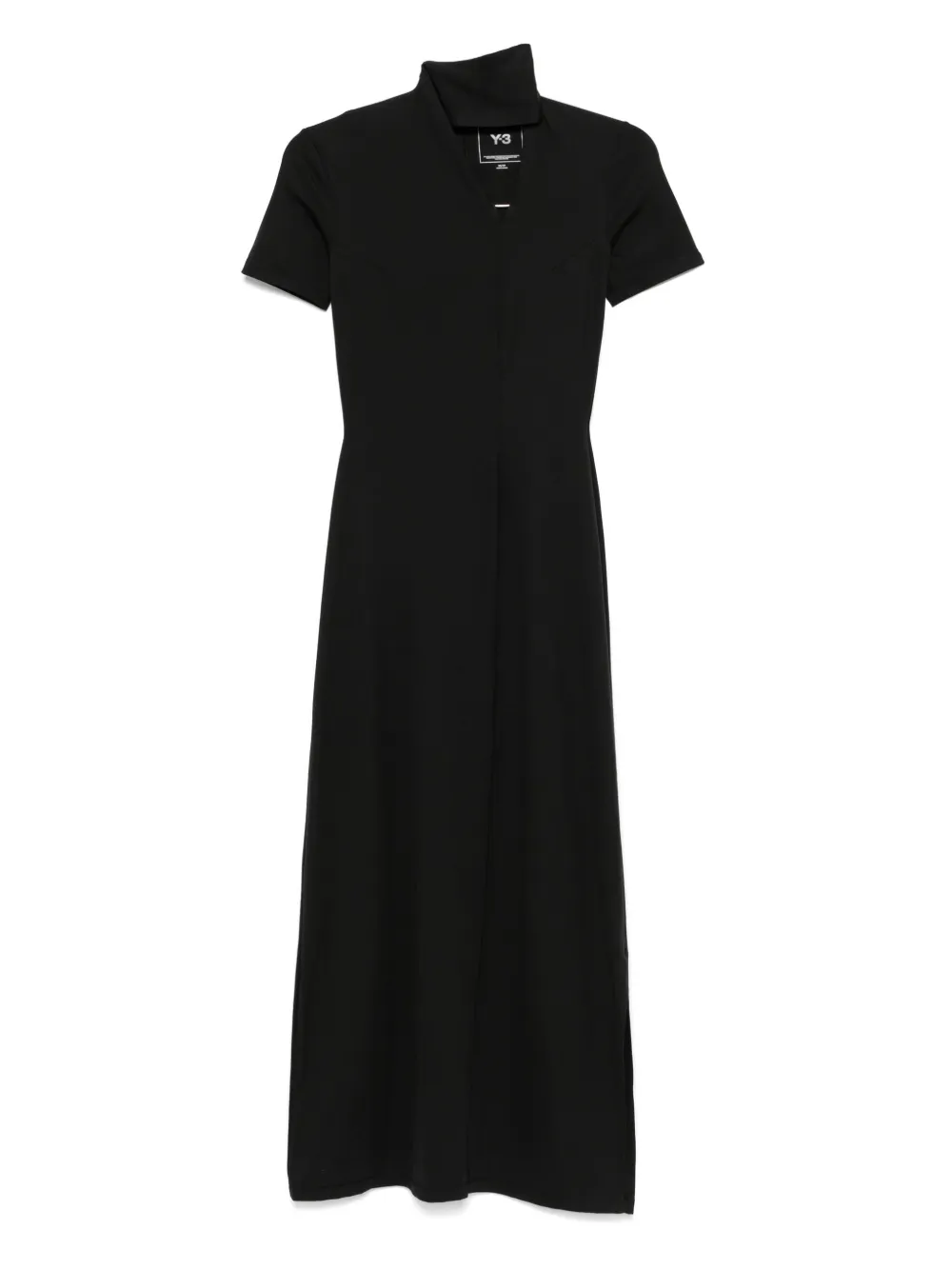 Y-3 Fitted Neck Maxi Dress