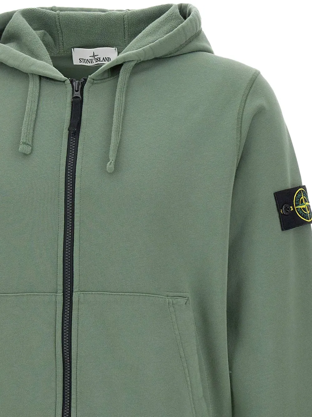 Stone Island Hoodie met Compass-logopatroon Groen
