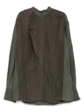 Ziggy Chen long sleeved shirt - Neutrals