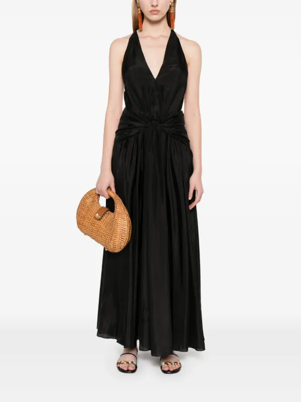 ZIMMERMANN Rhiannon Midi Dress | Black | FARFETCH PT