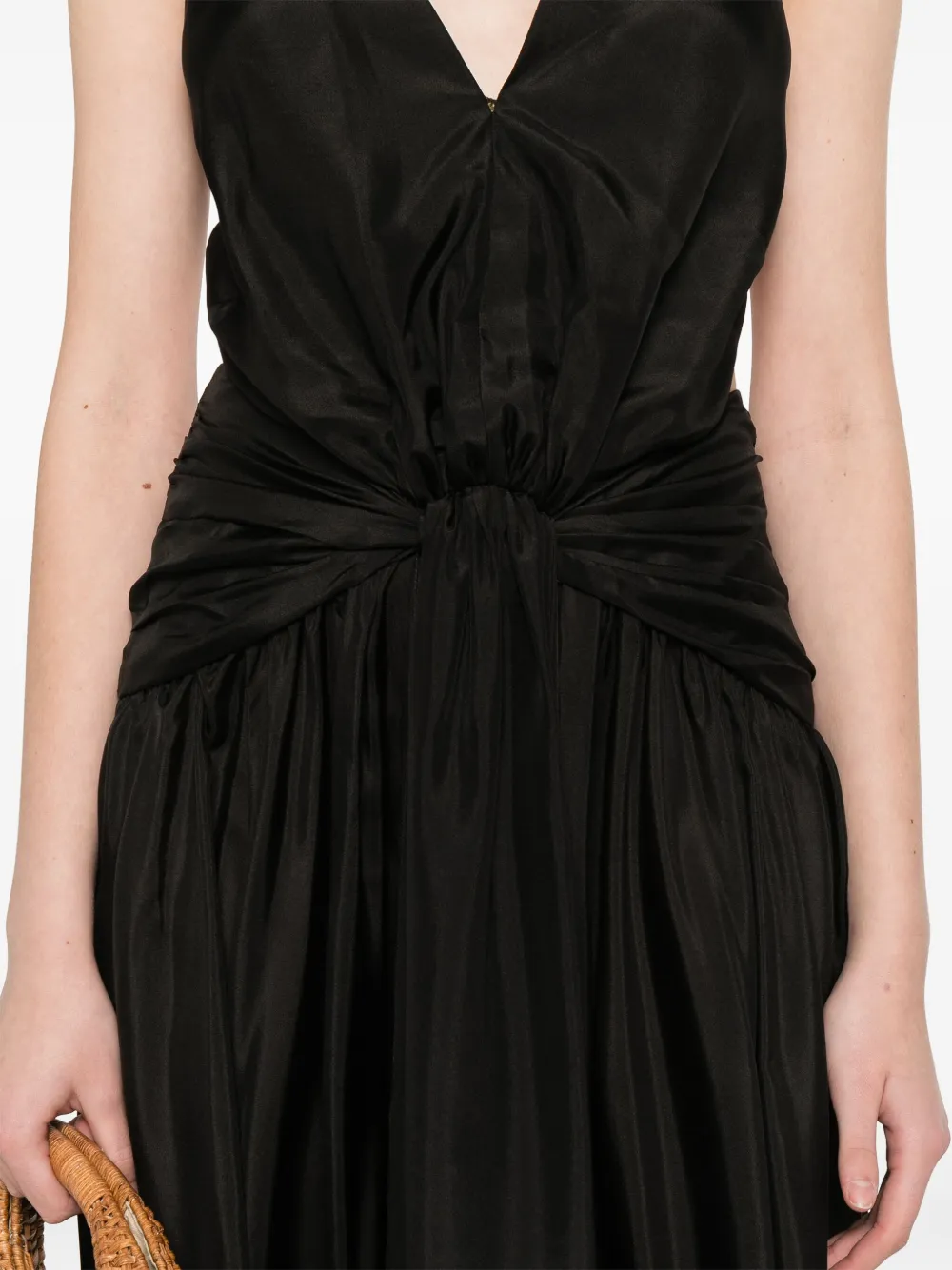 ZIMMERMANN Rhiannon midi-jurk Zwart