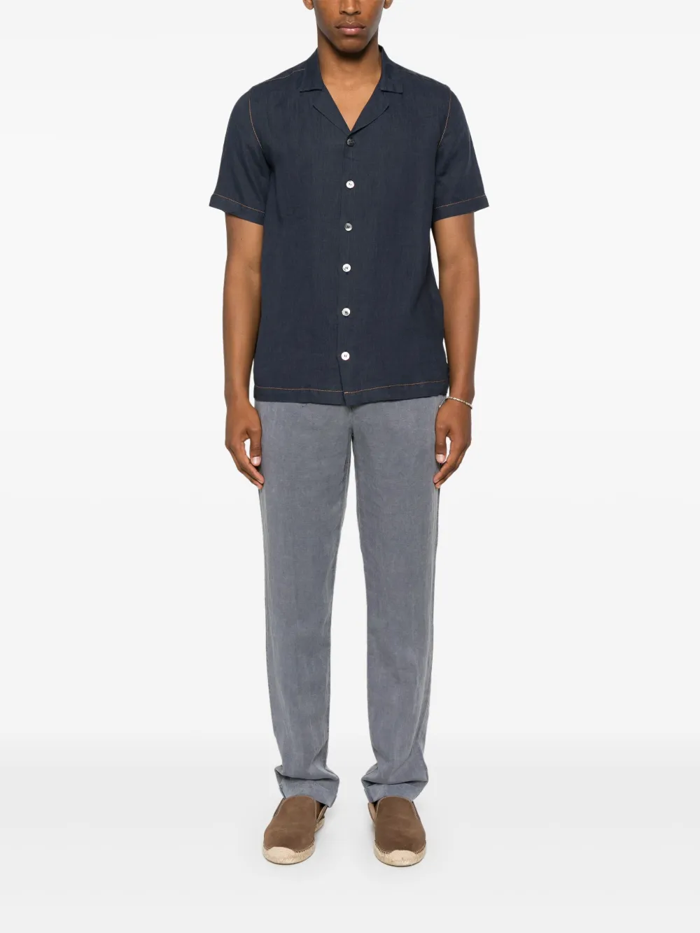 ALPHA STUDIO Camicia in lino | Image 2