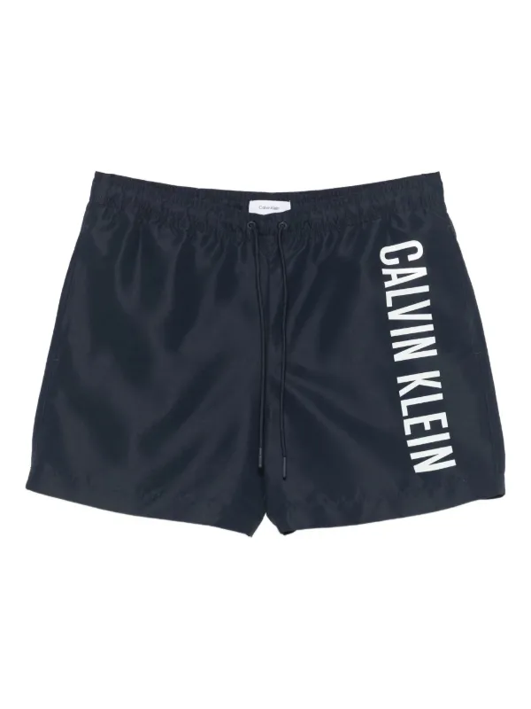 Calvin Klein logo-print Swim Shorts Blue FARFETCH ID