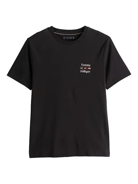 Tommy Hilfiger logo-embroidered cotton T-shirt
