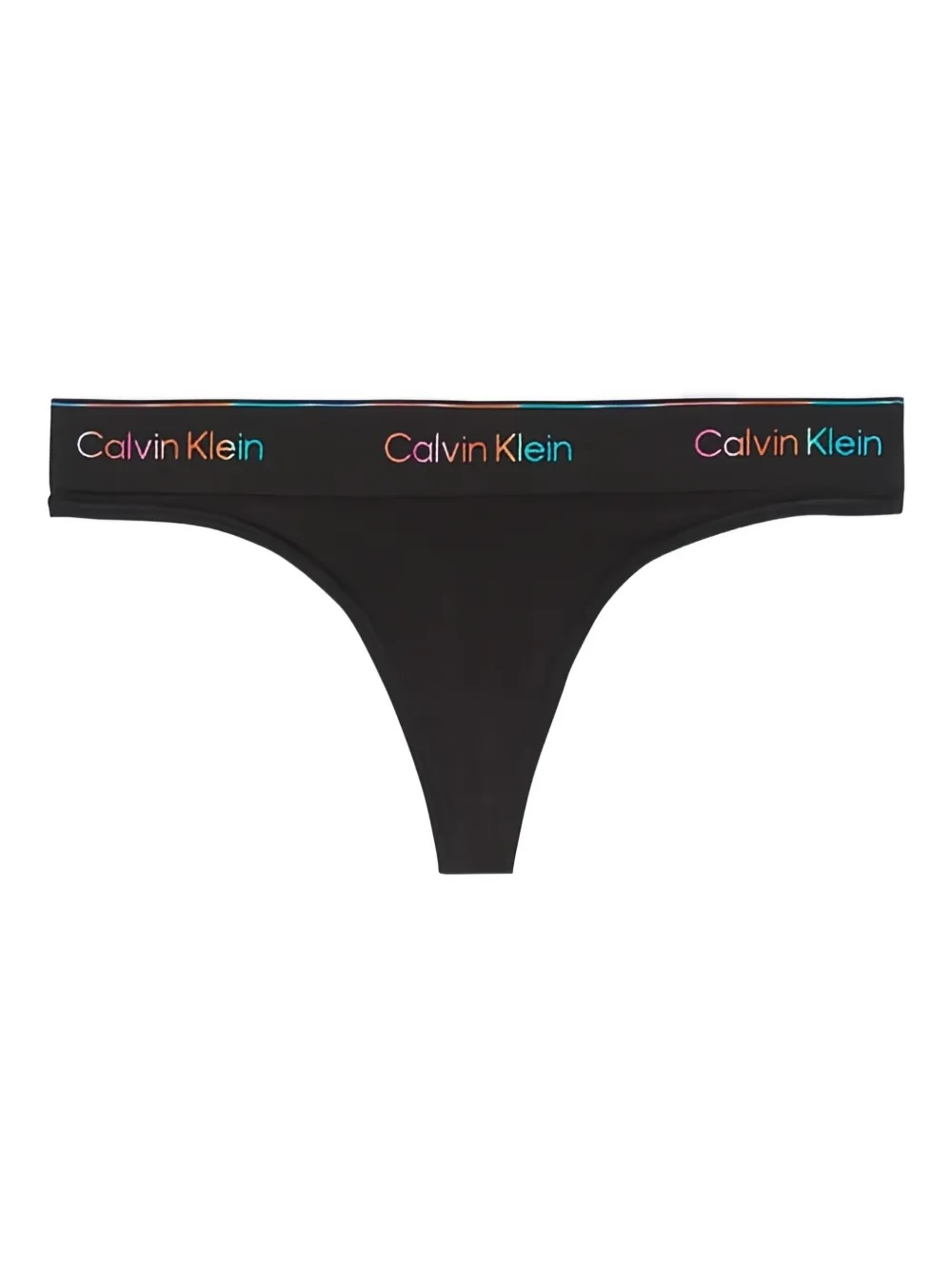 Calvin Klein Underwear Cotton Pride Thong In Black