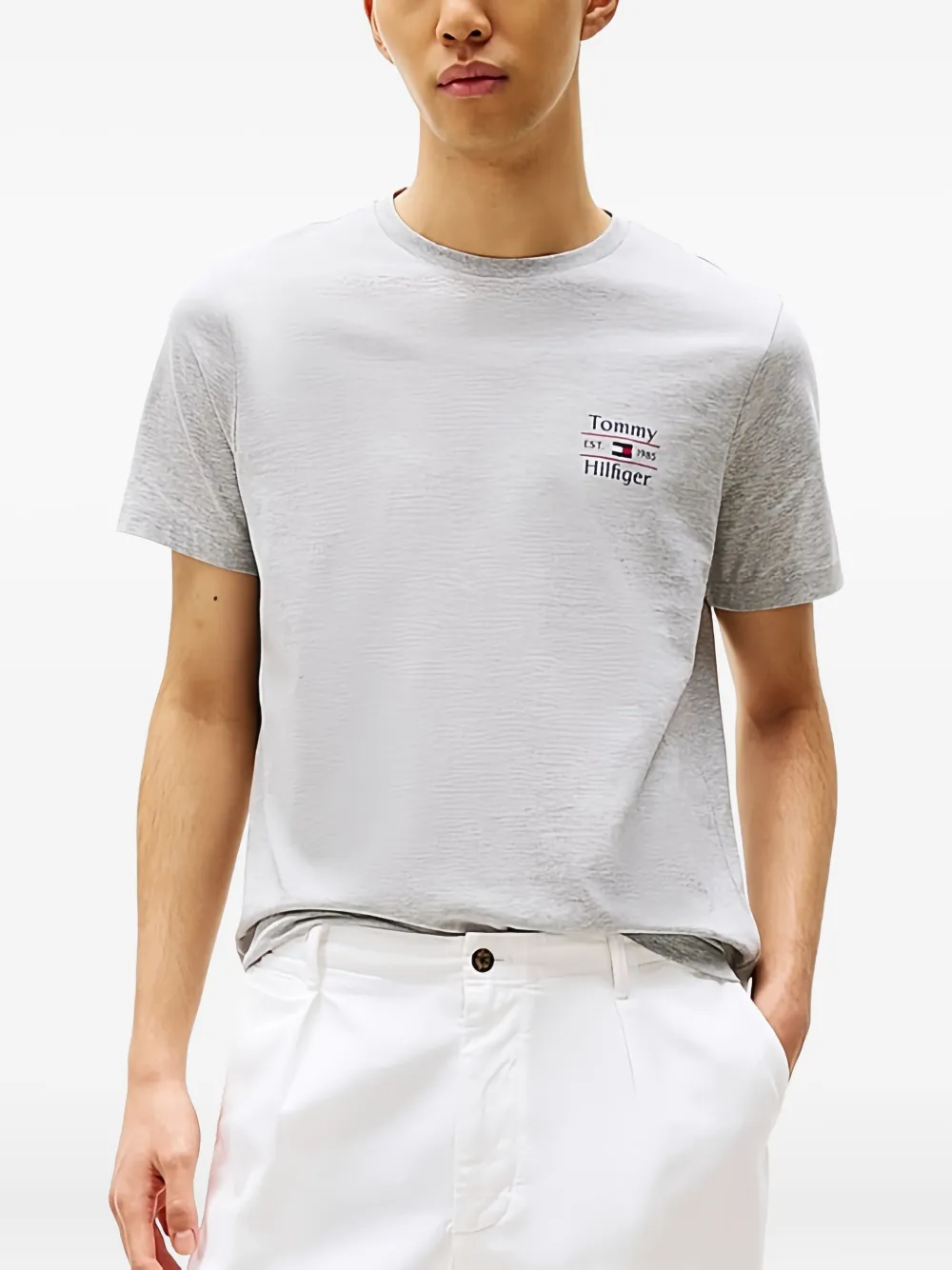 Tommy Hilfiger Katoenen T-shirt Grijs