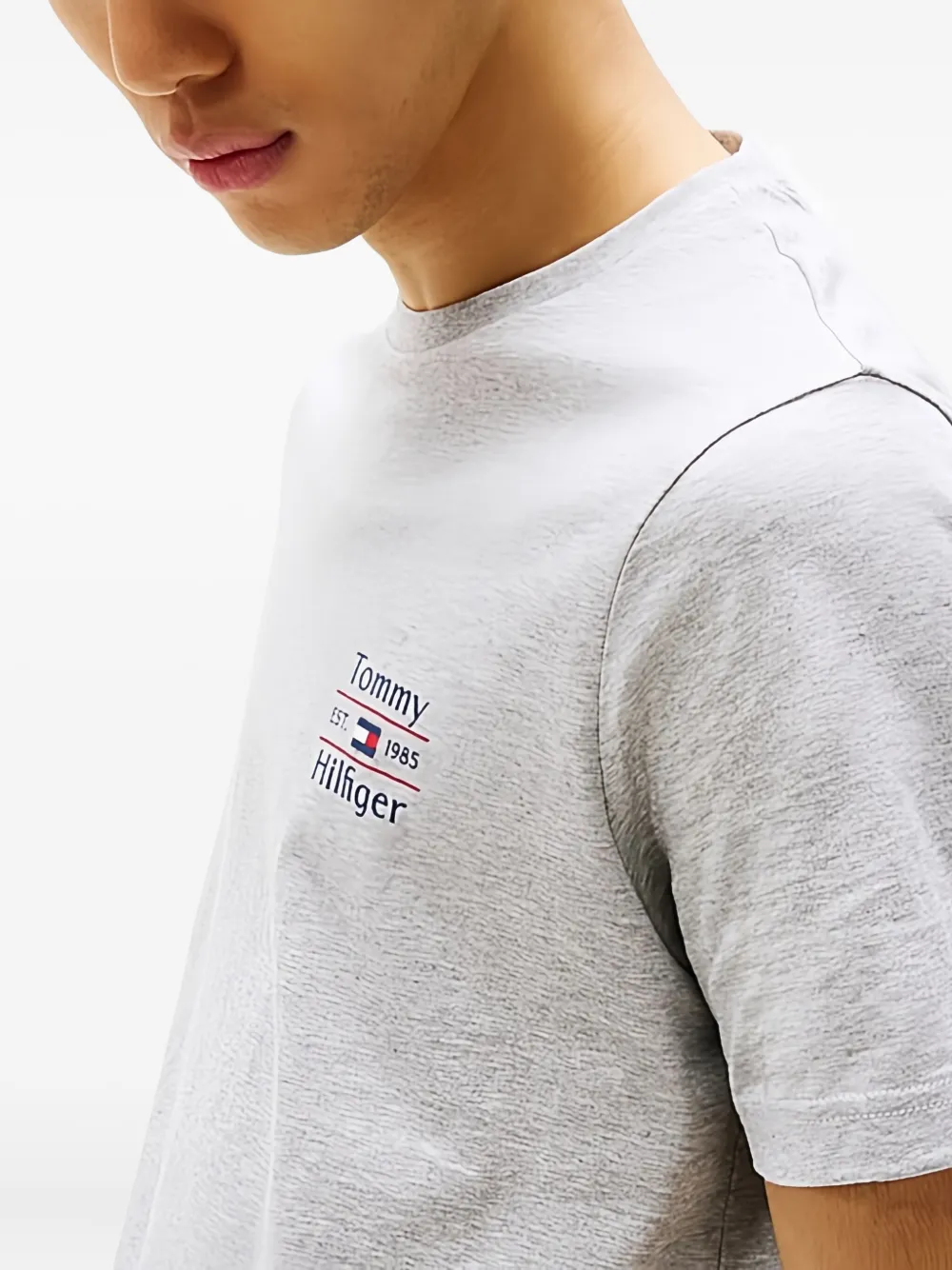 Tommy Hilfiger Katoenen T-shirt Grijs