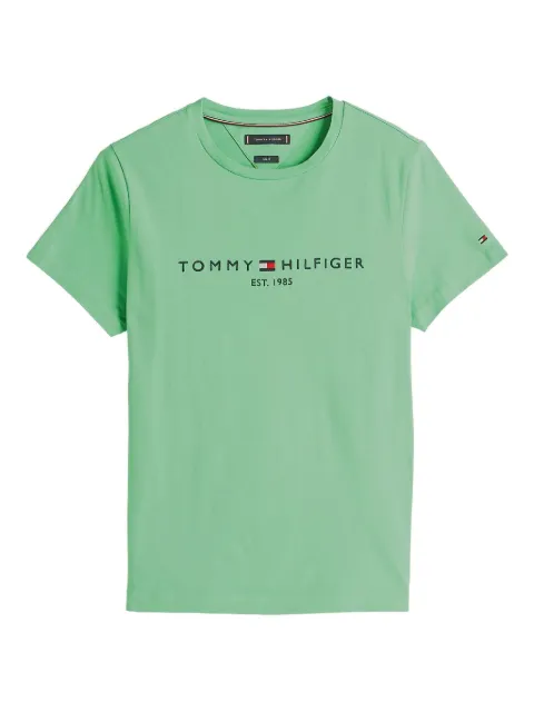 Tommy Hilfiger logo-embroidered cotton T-shirt