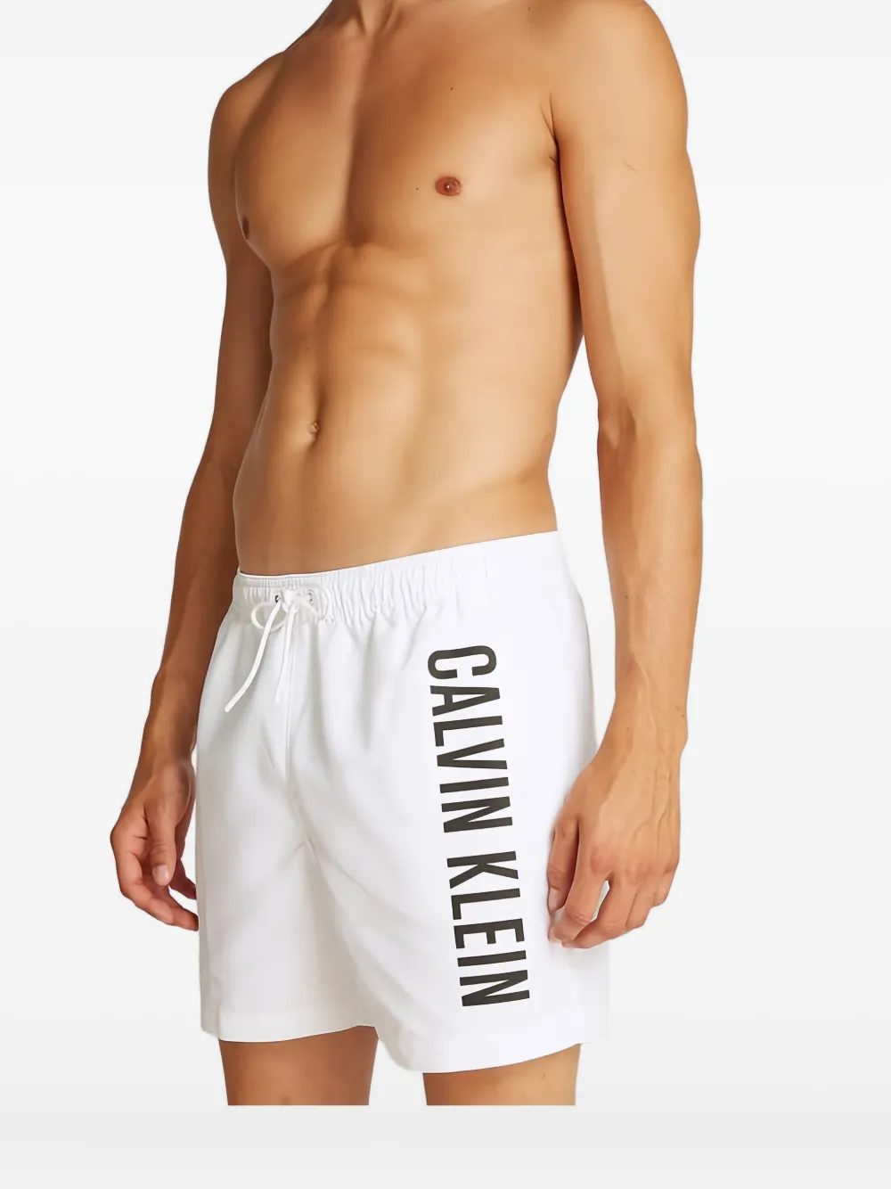 Calvin Klein Zwembroek met logoprint Wit