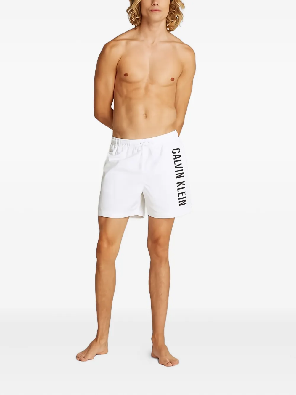 Calvin Klein Zwembroek met logoprint Wit