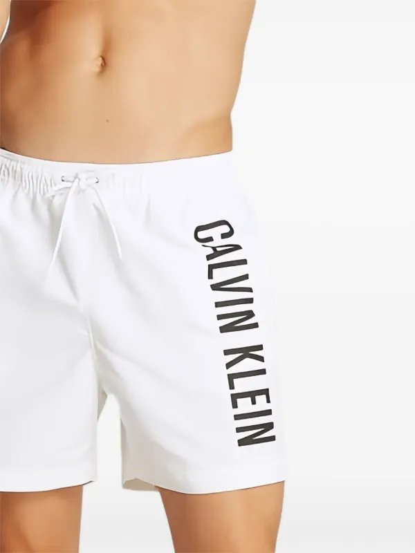 Calvin Klein logo-print Swim Shorts White FARFETCH PH