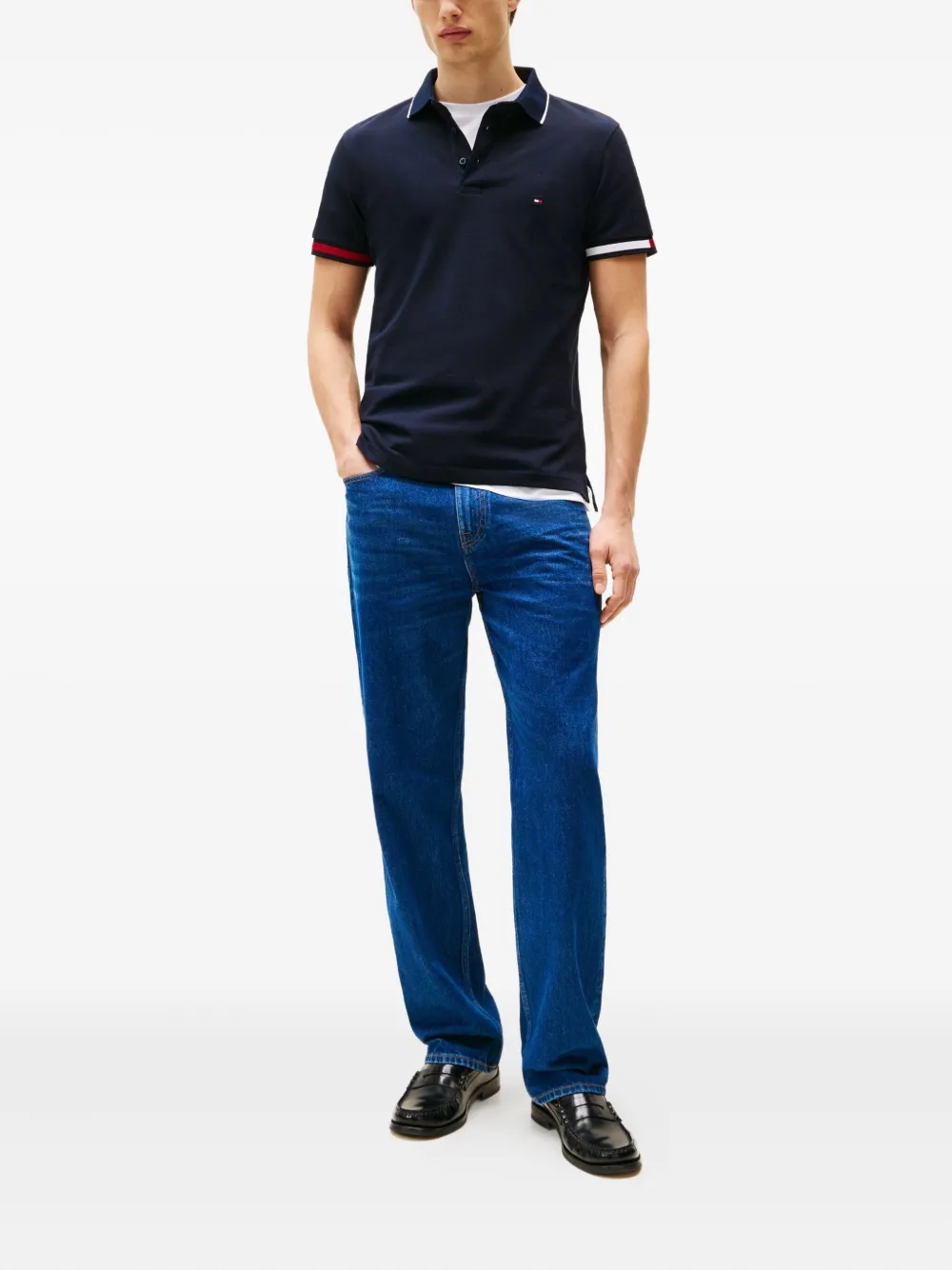 Tommy Hilfiger Jersey poloshirt - Blauw