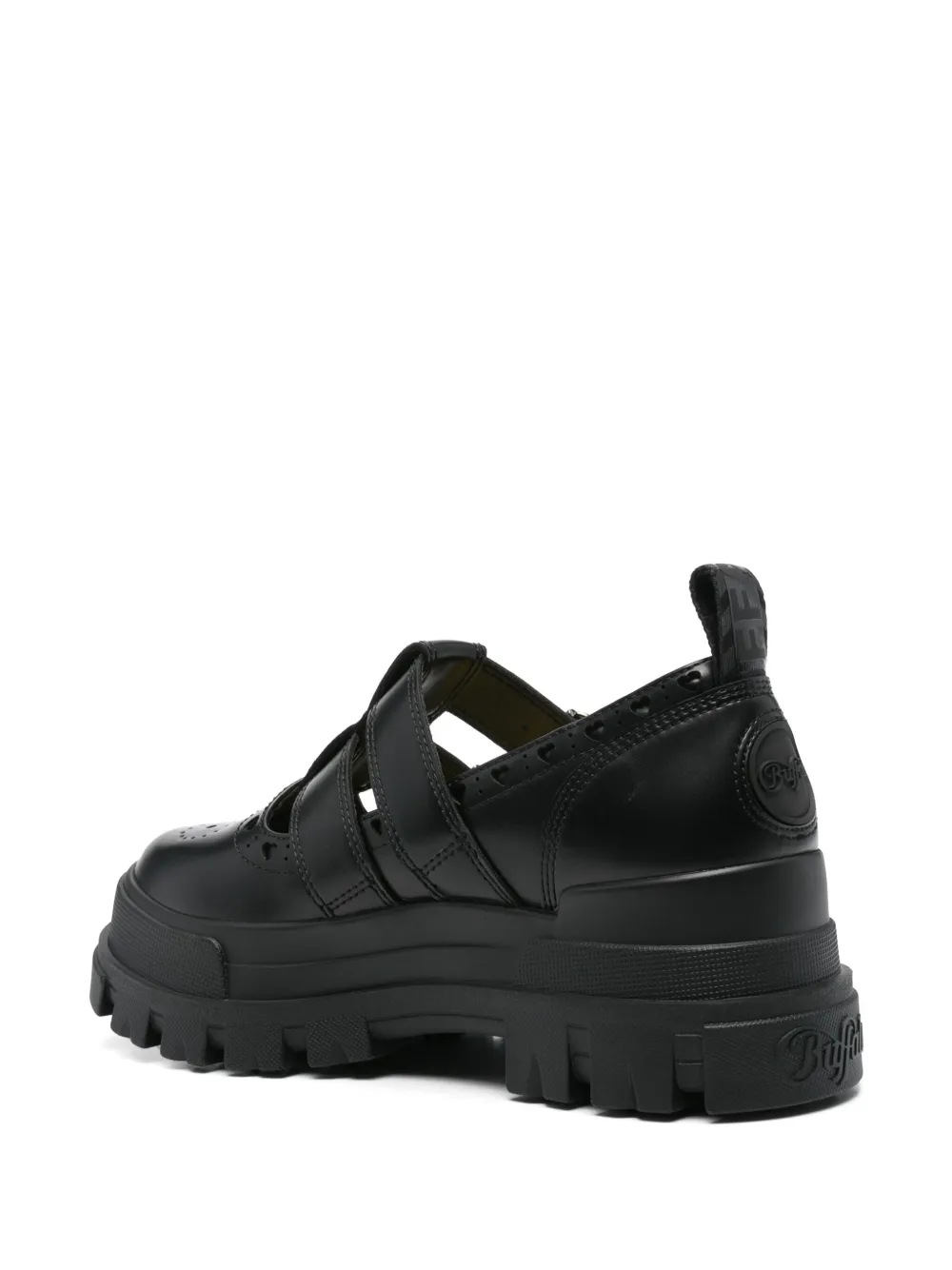 Buffalo Aspha Jane Heart brogues Black