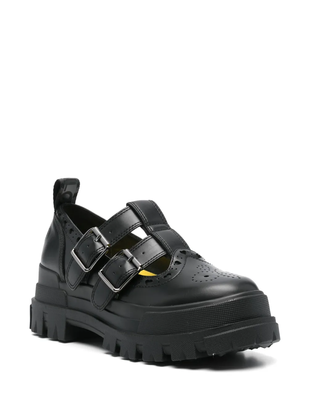 Buffalo Aspha Jane Heart brogues Black
