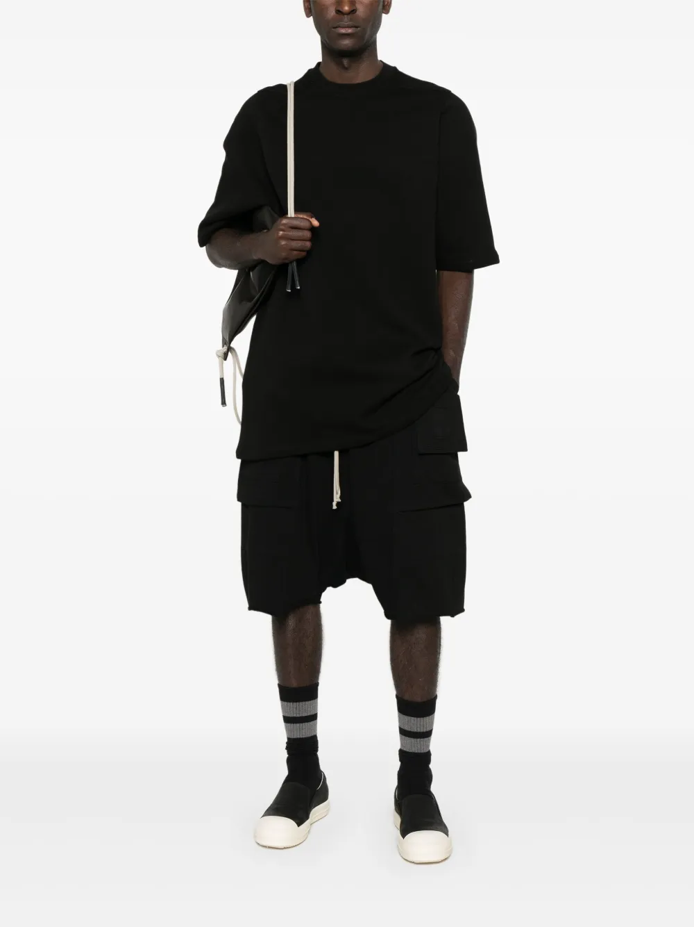 Rick Owens round-neck T-shirt - Zwart