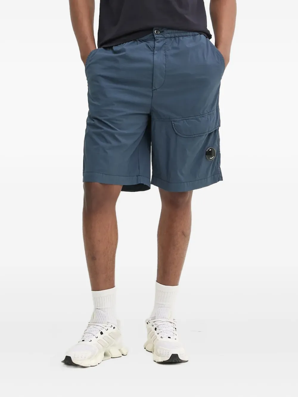 C.P. Company 50 Fili lens pocket-detail cargo shorts | Blue | Image 1