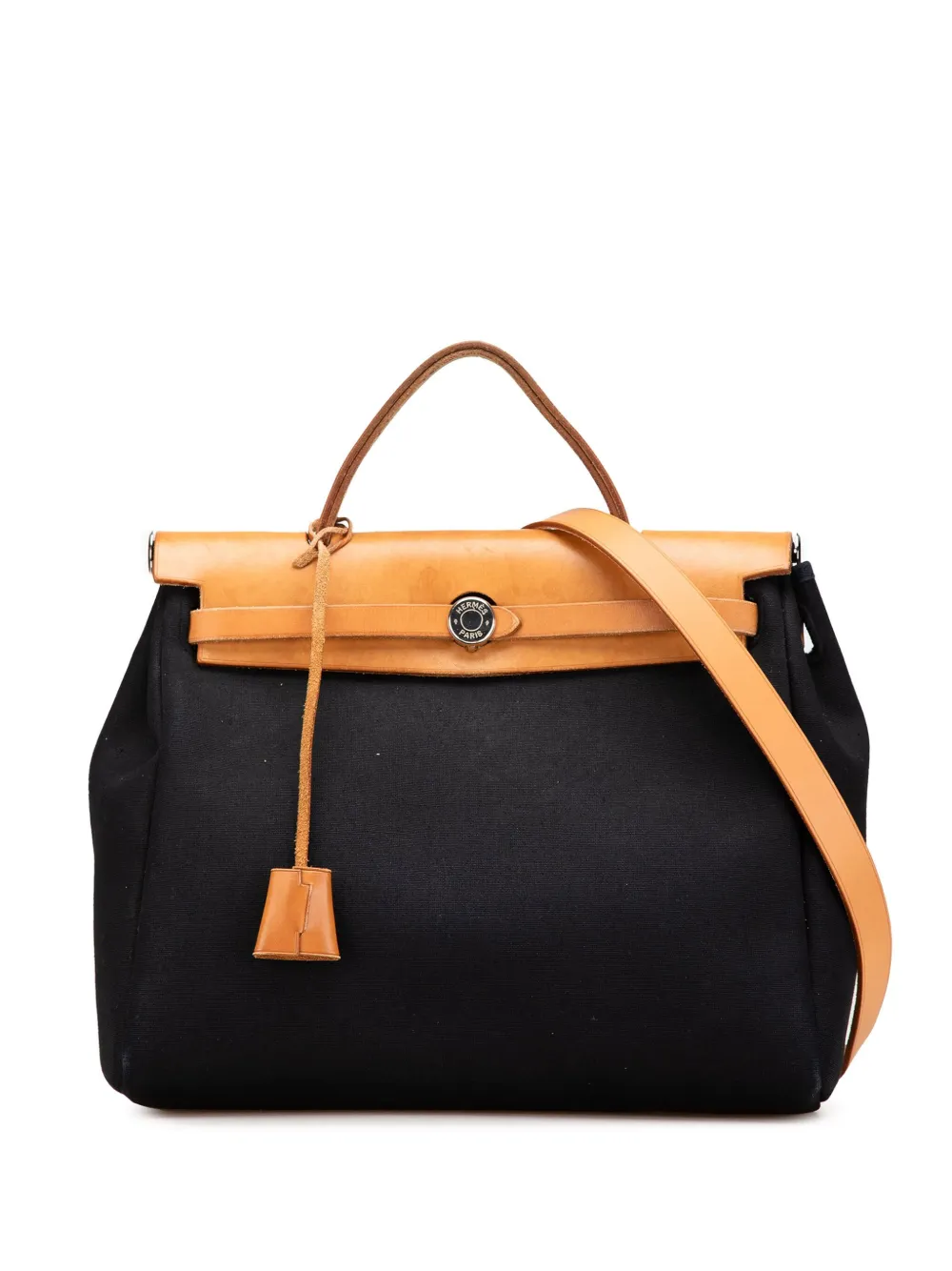 Hermès Pre-Owned 2003 トワル エールバッグ PM サッチェルバッグ - ブラウン Hermès Pre-Owned 2003 トワル エールバッグ PM サッチェルバッグ - ブラウン