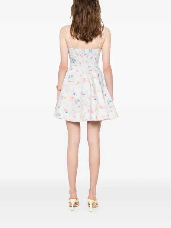 オールインワン・サロペット Zimmermann `Lucky Picnic` Mini Dress ZIMMERMANN Lucky Picnic Mini Dress | Blue | FARFETCH CA