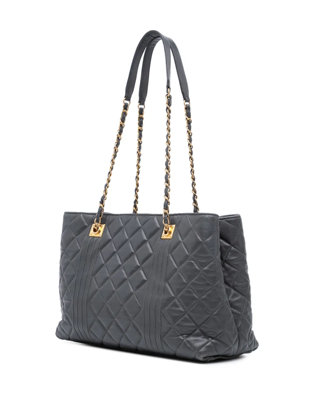 CHANEL Pre-Owned 2014-2015 CC Quilted Lambskin Pin Tuck tote bag | Pre-Owned | Image 2